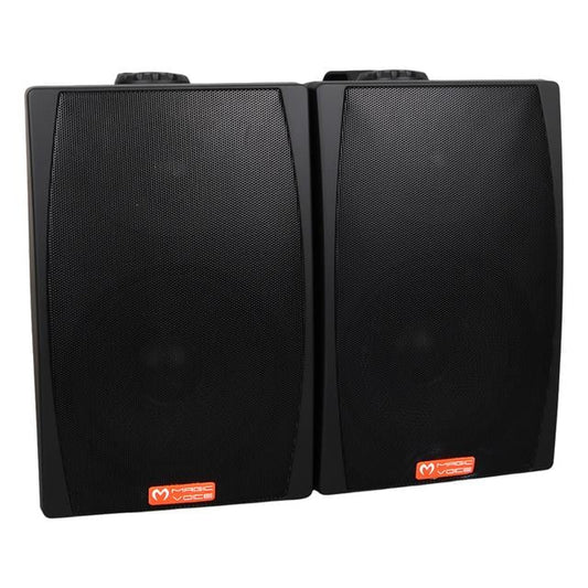 MV-03 16 CM 60 Watt Komütatörlü Hat Trafolu Siyah Sütun Hoparlör (2'li Takım)