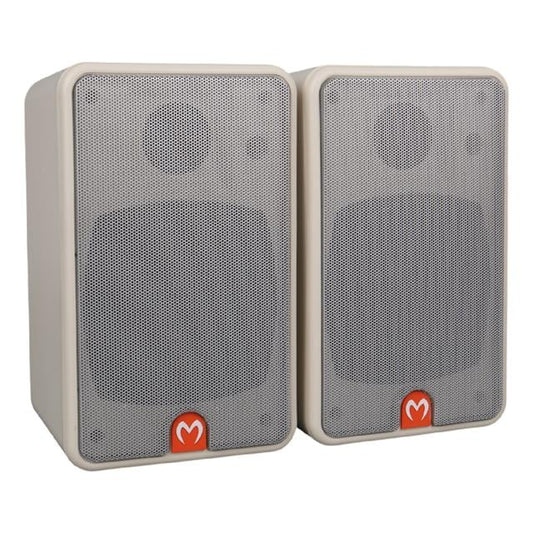 MV-21 10 CM 40 Watt Komütatörlü Hat Trafolu Beyaz Sütun Hoparlör (2'li Takım)