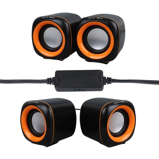 2x3 Watt Aux Multimedia Mini USB Speaker - Hoparlör