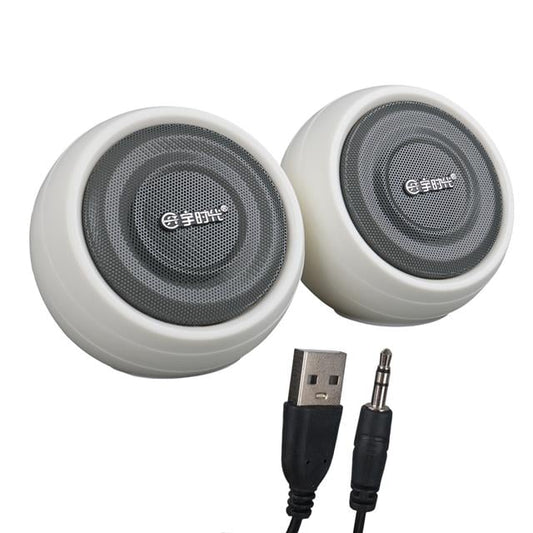 1+1 USB AUX Oval Multımedia Ses Sistemi Speaker - Hoparlör 2X3Watt