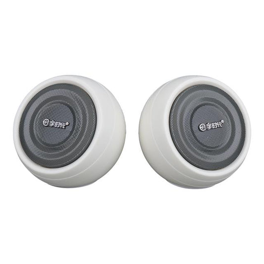 1+1 USB AUX Oval Multımedia Ses Sistemi Speaker - Hoparlör 2X3Watt