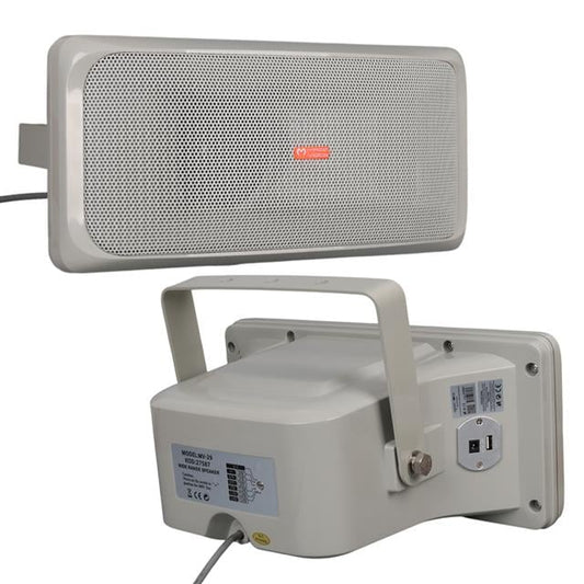 MV-29 13 CM 30 Watt Komütatörlü Hat Trafolu Gri Horn Sütun Hoparlör (Tekli Paket)