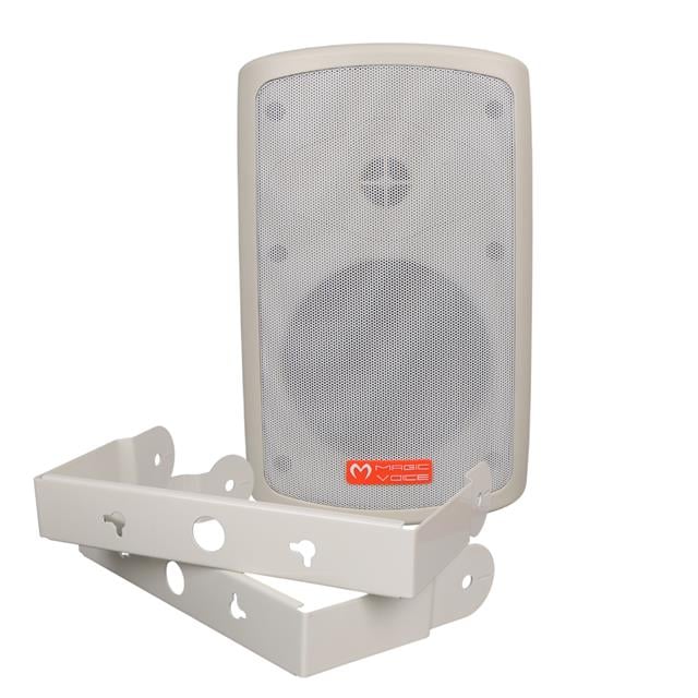 MV-36 11 CM 50 Watt Komütatörlü Hat Trafolu Krem Beyaz Sütun Hoparlör (2'li Takım)