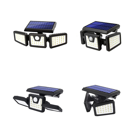 MX-W771A SENSÖRLÜ 3 MODLU 74 LEDLİ SOLAR AYDINLATMALI DUVAR LAMBASI