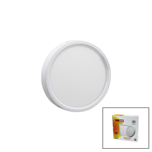 NİSALUCE EPL-18SÜ 18W BEYAZ METAL KASA SIVA ÜSTÜ YUVARLAK LED SLİM PANEL 1260LM BEYAZ=6500K 30.000 SAAT ÖMÜR