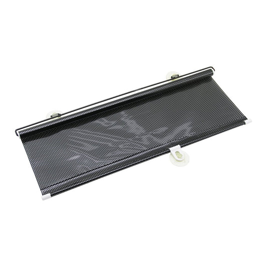 OTO-ARAÇ - EV - OFİS CAM PANELİ GÜNEŞLİK PVC PERDE MAKARALI AÇ-KAPA 58X125CM VANTUZLU MONTAJ