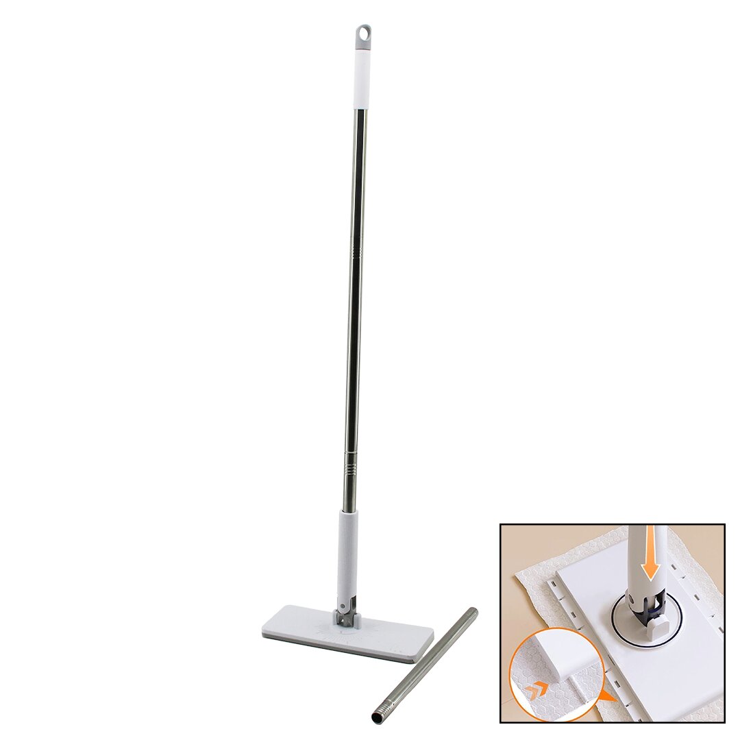 OTOMATİK BEZ DEĞİŞTİREN MOP SAP ÇEK=BEZ BIRAK - SAP İT=BEZ TUT 360° BAŞLIK=9.5X25CM- SAP:115CM