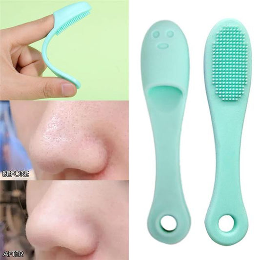 Parmak Şekilli Silikon Yüz Burun Gözenek Temizleme Fırçası