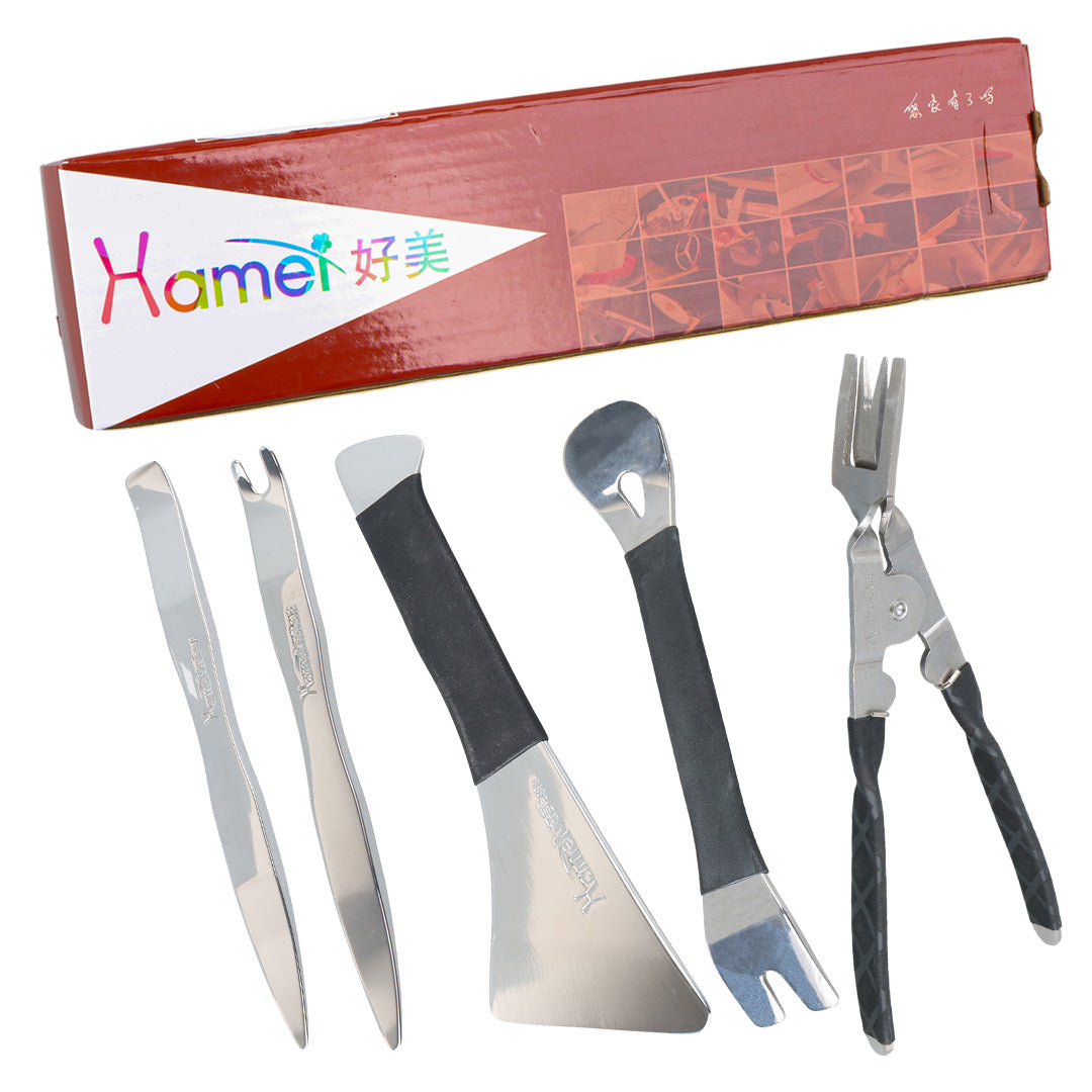 PRO ARAÇ KAPI KOLU ÇERÇEVE SÖKME SETİ PASLANMAZ ÇELİK (5 FARKLI APARAT)