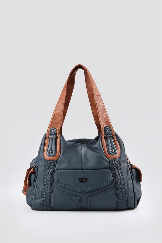 Batti Mavi Cilt Omuz Çantası