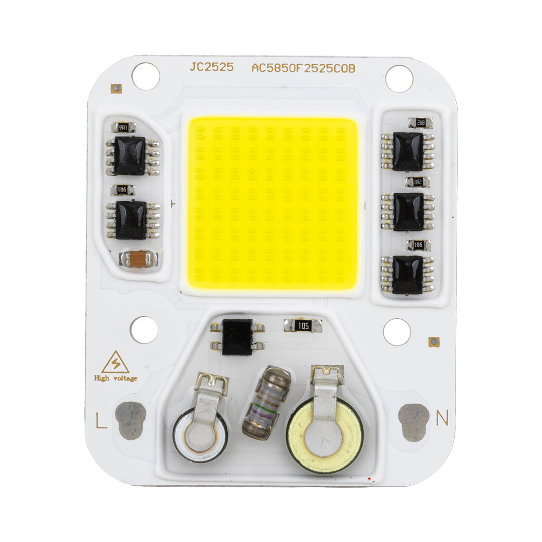 PROJEKTÖRLER İÇİN 50 WATT COB BEYAZ LED (PLASTİĞİNİ UNUTMA)