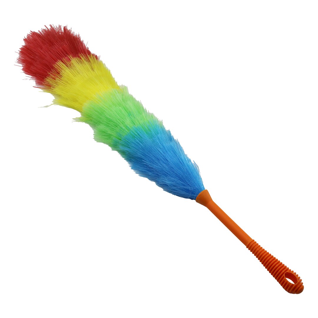 RENKLİ NAYLON KILLI  TOZ ALMA PÜSKÜLÜ  PÜSKÜL=43.5 CM + RENKLİ KALIN PLASTİK SAP=18.5CM = 62CM BRKT-910231