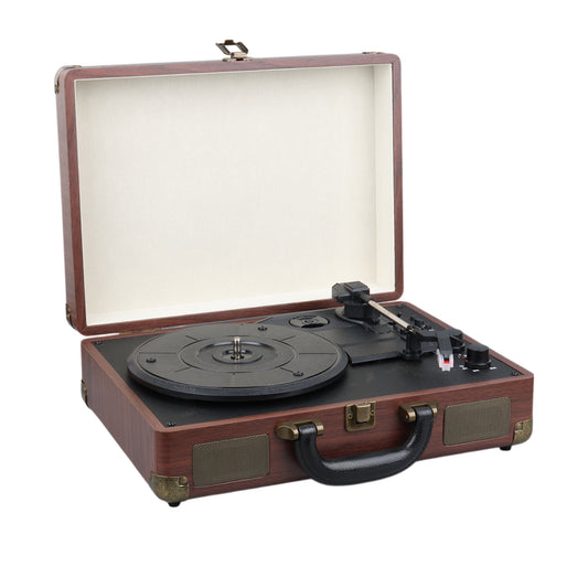 RETRO VİNTAGE ÇANTA PİKAP - RADYO - BLUETOOTH - USB MP3 ÇALAR 350X255X115MM