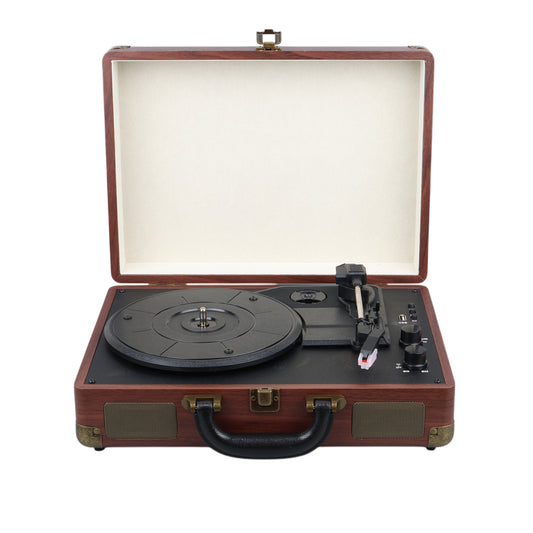 RETRO VİNTAGE ÇANTA PİKAP - RADYO - BLUETOOTH - USB MP3 ÇALAR 350X255X115MM