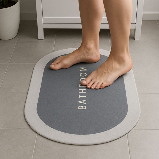 Sihirli Süper Su Emici Kaymaz Tabanlı Oval Paspas 40*60 cm