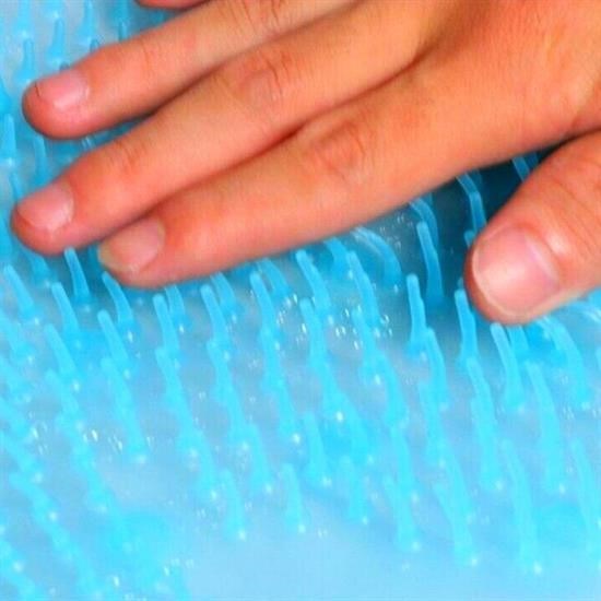 Silikon Fırçalı Banyo Masaj Matı ve Ayaklar için Topuk Masaj Paspası