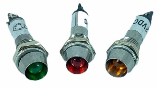 SİNYAL LAMBASI Ø8MM METAL 24V (IC-225)