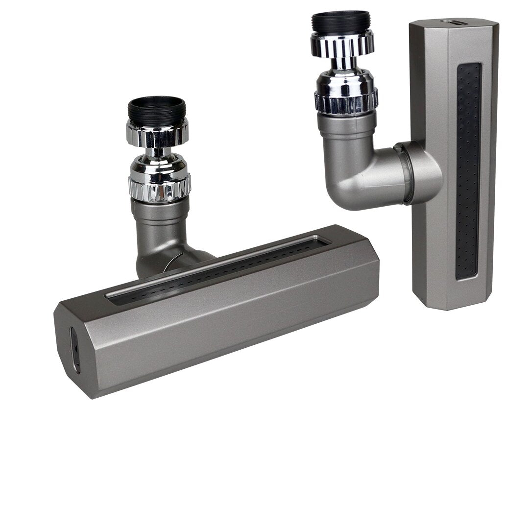 SİYAH  GENİŞ  360 DERECE DÖNEBİLENOYNAR BAŞLIK - 4 MOD  PERLATÖR ŞELALE MUSLUK UCU KTX-3288