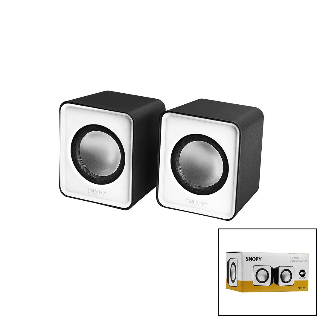 SNOPY SN-66 BEYAZ USB 2.0 MULTİMEDYA 1+1 HOPARLÖR SPEAKER SET 6W