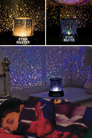 Star Master Projeksiyon Yıldızlı Gece Lambası