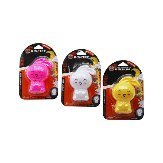 3 ADET TAVŞAN MODEL 0.1W GECE LAMBASI AÇ-KAPA ANAHTARLI VOLTAJ=AC110 - 250V - 50HZ