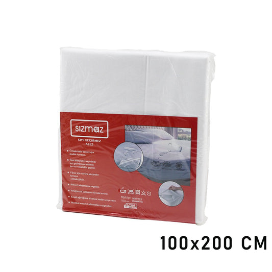 TEK KİŞİLİK  YATAK KORUYUCU  SIVI GEÇİRMEZ  ALEZ  100X200CM   HAVA ALIR   ANTİBAKTERİYEL   ANTİALERJİK