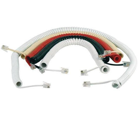 TELEFON SPİRAL KABLO BEYAZ 3 METRE