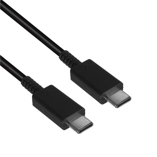 TYPE-C TO TYPE-C 1 METRE 5A SİYAH ŞARJ KABLOSU