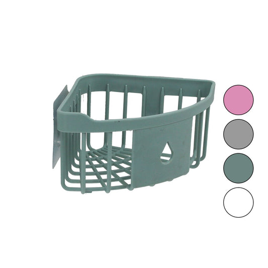 ÜÇGEN KÖŞELİK  BANYO - MUTFAK ORGANİZERİ  RENKLİ PLASTİK   YAPIŞKANLI MONTAJ