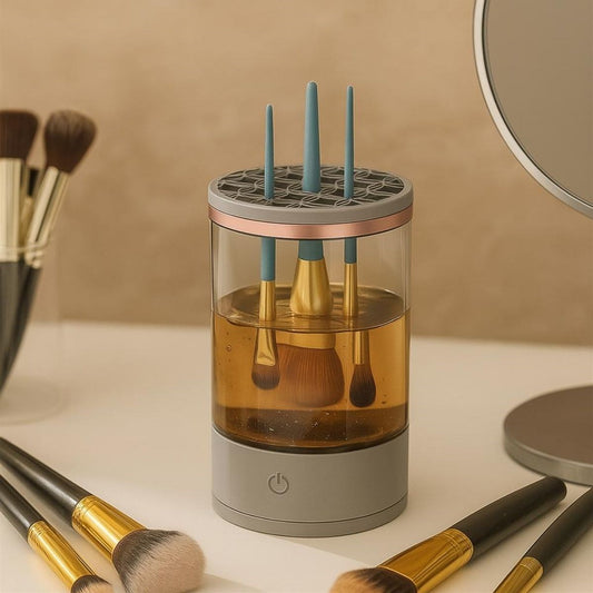 USB Şarjlı Makyaj Fırçası Temizleyici Aparat Hızlı Kurutmalı, Çok Yönlü Fırça Temizleyici