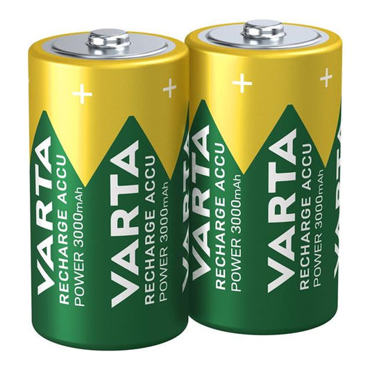 Varta HR14 3000mAh C Orta Boy 1.2 Volt Ni-Mh Şarjlı Pil 2Li Paket (Şarj Edilebilir)