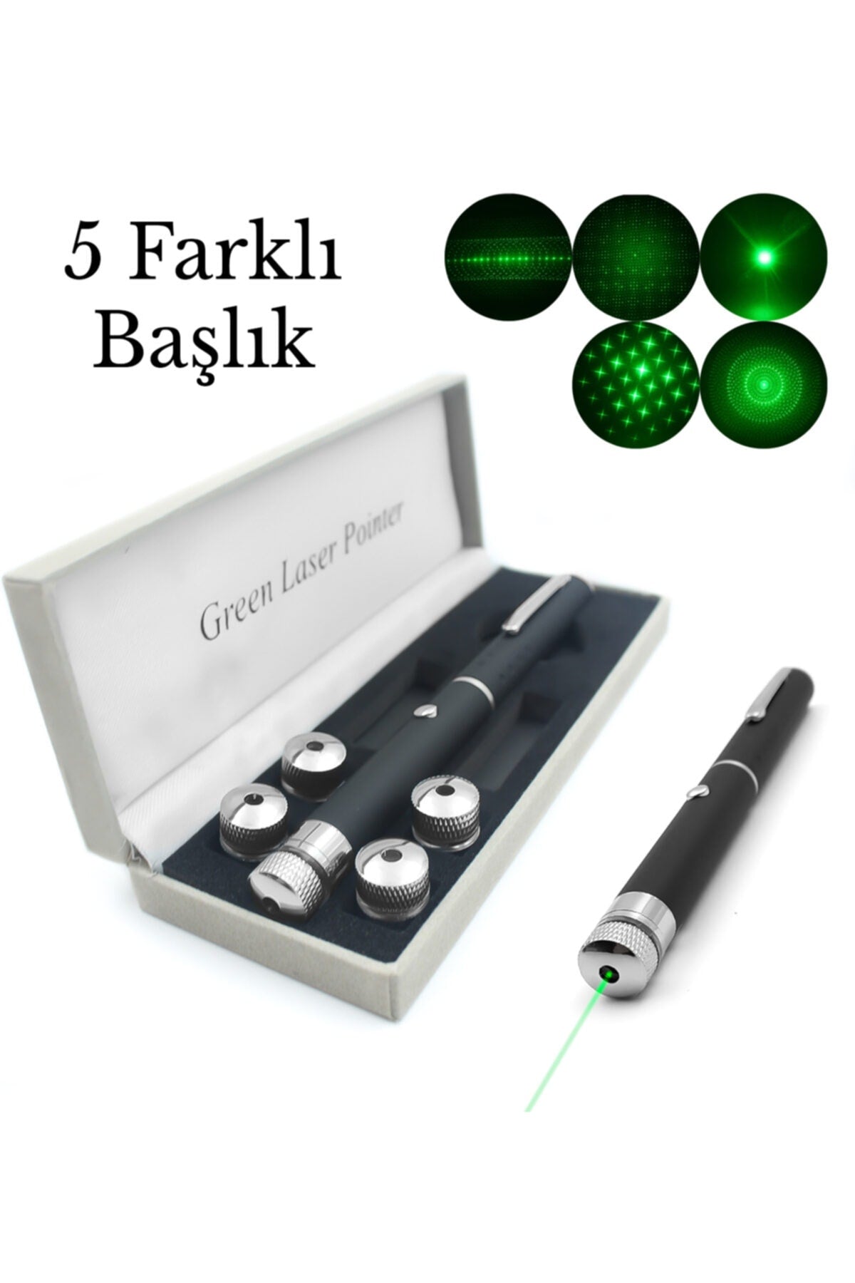 Yeşil Lazer Pointer USB Şarjlı 5 km Etki Alanı!