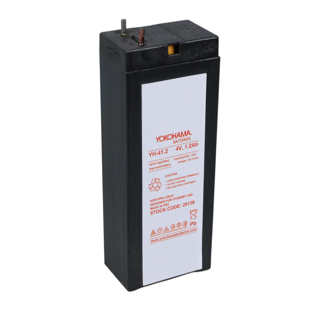 YOKOHAMA YH-41.2 4 VOLT - 1.2 AMPER KURU AKÜ (35.2 X 22 X 91 MM)