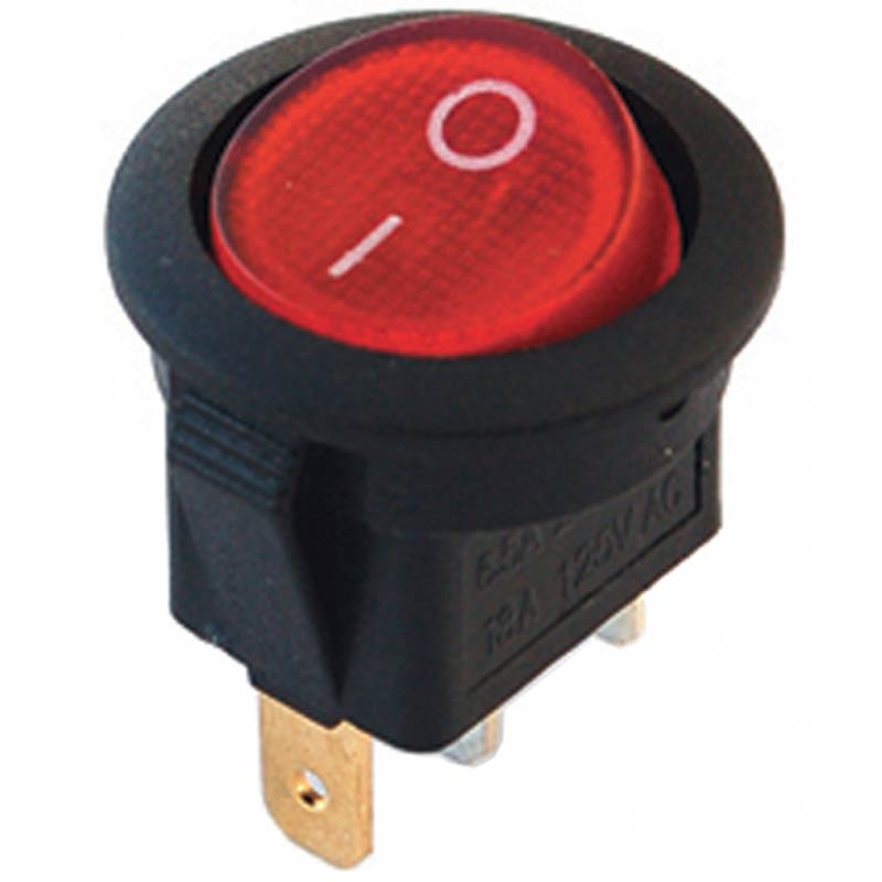 YUVARLAK IŞIKLI ANAHTAR 12 VOLT (IC-131A)