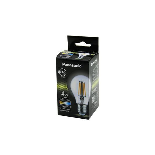 10 ADET PANASONİC SARI  E27  4W=40W LED AMPUL FLAMENT - RUSTİK  WARM WHİTE  2700K  470LM  15.000 SAAT ÖMÜR