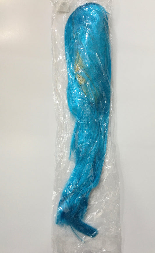 Açık Mavi Renk Uzun Düz Parti Peruğu