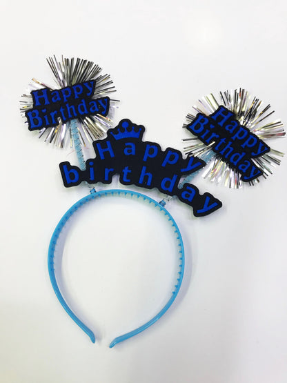 Happy Birthday Neon Renk Doğum Günü Tacı 12 Adet