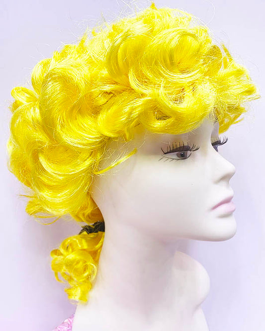 Marquis Baroque Peruk Barok Dönem Yargıç Peruğu Sarı Renk