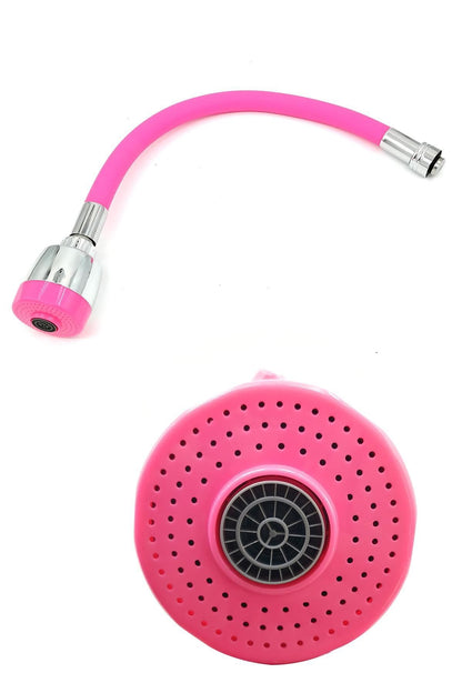 Oynar Başlıklı Tasarruflu Kubar Musluk Borusu ve Başlığı Pembe