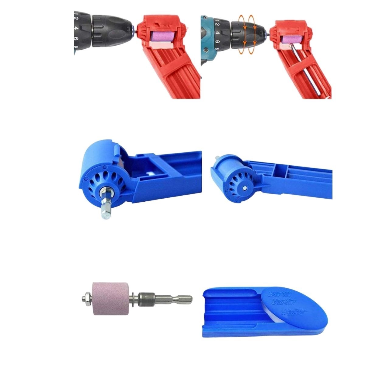 Taşınabilir Kullanımı Kolay Hafif Matkap Ucu Bileyici Matkap Ucu Bileme Keskinleştirme Aparatı