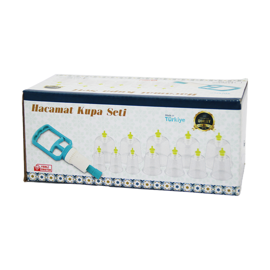 12 PARÇA  HACAMAT KUPA MASAJ SETİ