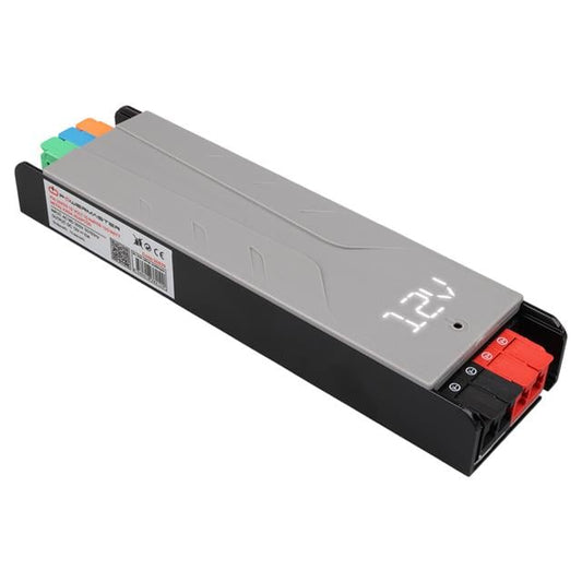 12 Volt 10 Amper 120 Watt Slim Metal Kasa Adaptör Voltaj Göstergeli 189x51x27mm