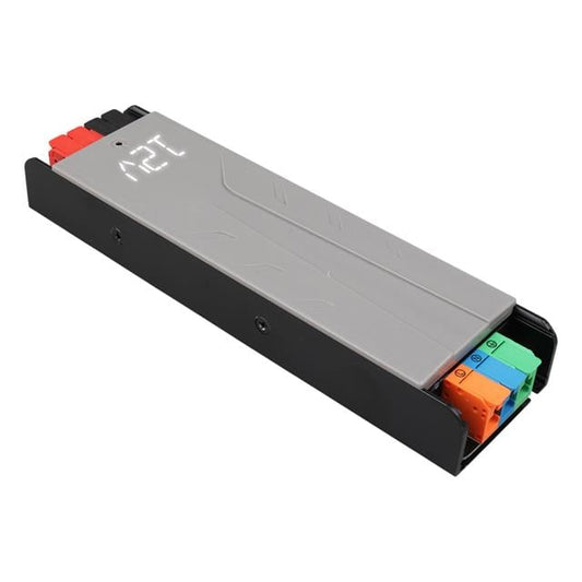 12 Volt 10 Amper 120 Watt Slim Metal Kasa Adaptör Voltaj Göstergeli 189x51x27mm
