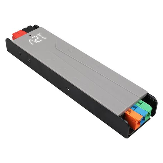 12 Volt 15 Amper 180 Watt Slim Metal Kasa Adaptör Voltaj Göstergeli 218x51x27mm