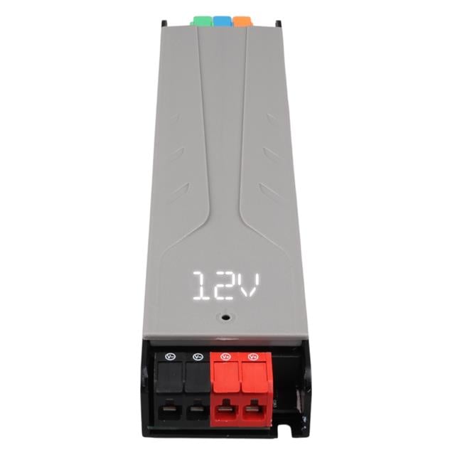 12 Volt 15 Amper 180 Watt Slim Metal Kasa Adaptör Voltaj Göstergeli 218x51x27mm