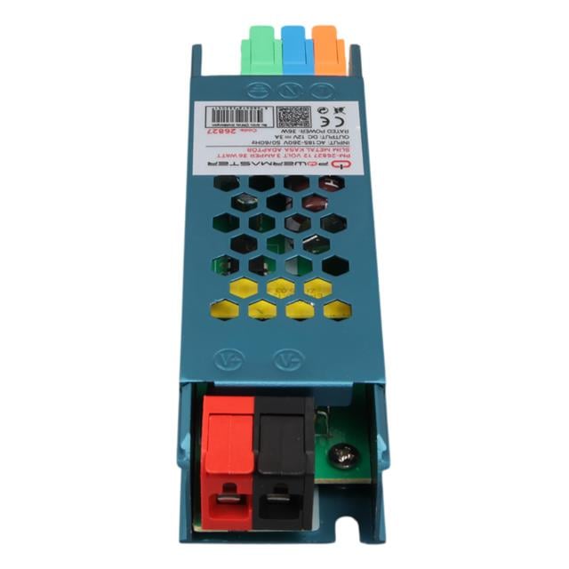 12 Volt 3 Amper 36 Watt Slim Metal Kasa Adaptör 116x35x23mm