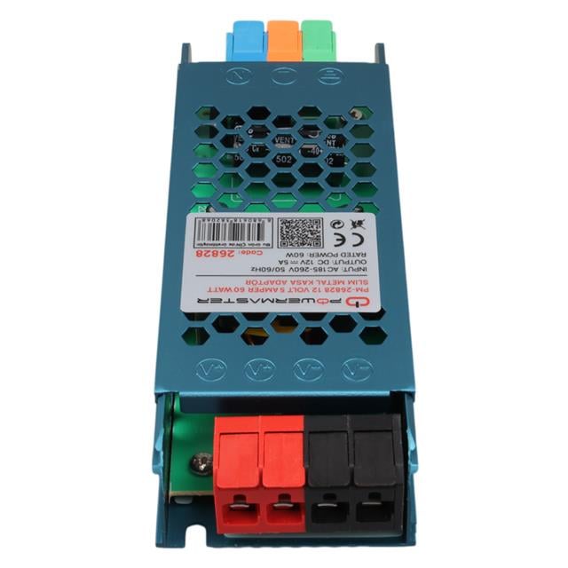 12 Volt 5 Amper 60 Watt Slim Metal Kasa Adaptör 140x50x23mm