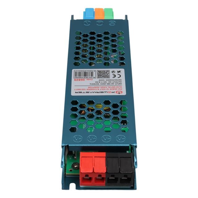 12 Volt 8.5 Amper 100 Watt Slim Metal Kasa Adaptör 180x50x23mm