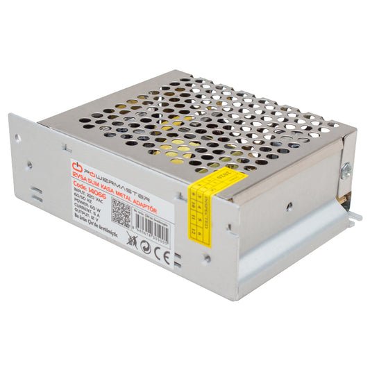 12 VOLT - 5 AMPER METAL KASA ADAPTÖR