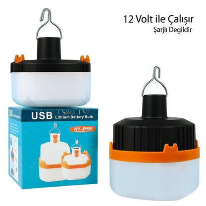 12 Volt Siyah Led Lamba Krokodil Maşalı Uçlu 21 SMD Ledli HT-A11